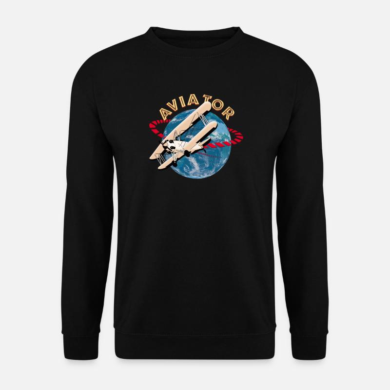 Aircraft Pilot - Aviator - Unisex Sweatshirt - black