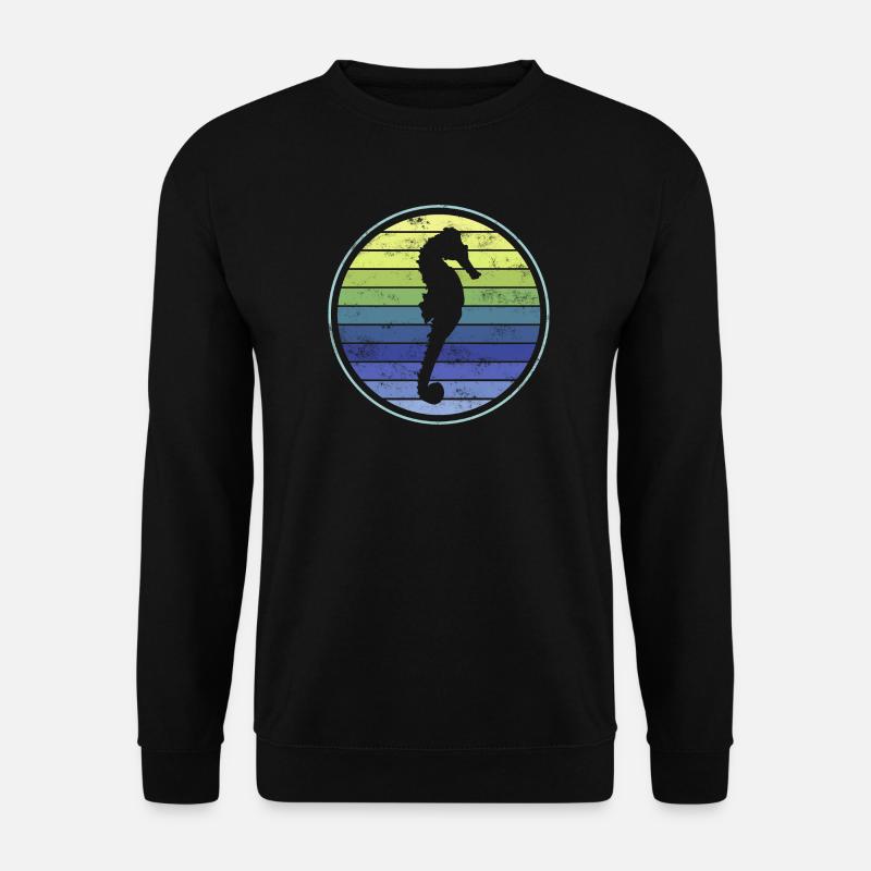 Seepferd Seepferdchen - Unisex Pullover - Schwarz
