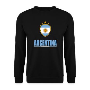 Argentina Sports - Unisex Sweatshirt - black - Front - Alina (178cm) & Michal (187cm)