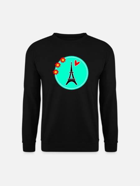 PARIS. HAUPTSTADT. STADT. FRANKREICH. PARISER. PARISER - Unisex Pullover - Schwarz