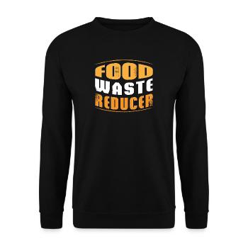 FOOD WASTE REDUCER - Sweat-shirt Unisexe - noir - Devant - Alina (178cm) & Michal (187cm)
