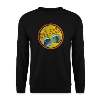 All The Marbles - Unisex Sweatshirt - black - Front - Alina (178cm) & Michal (187cm)