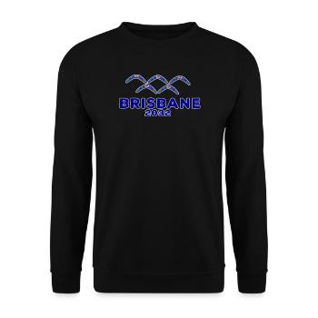 Brisbane Queensland Australien - Unisex Pullover - Schwarz - Vorne - Alina (178cm) & Michal (187cm)