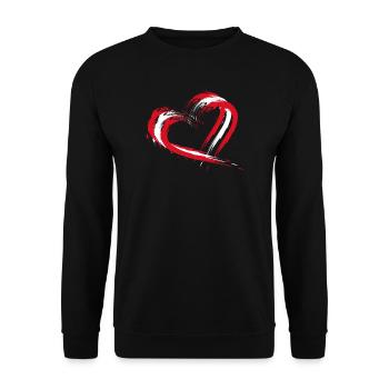 Peru - Unisex Sweatshirt - black - Front - Alina (178cm) & Michal (187cm)
