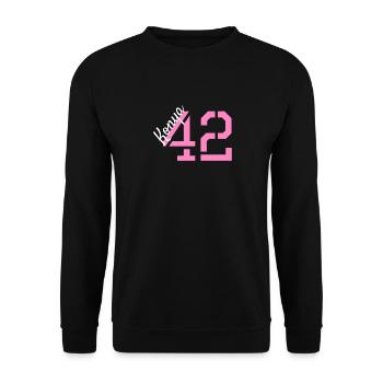 Konya 42 Kennzeichen Türkei - Unisex Pullover - Schwarz - Vorne - Alina (178cm) & Michal (187cm)
