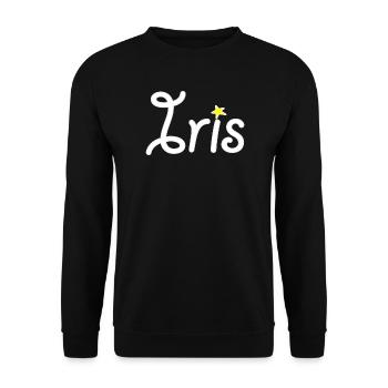 Iris - Sweat-shirt Unisexe - noir - Devant - Alina (178cm) & Michal (187cm)