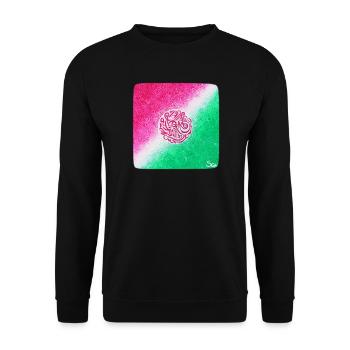 Herz-Chakra-Heilung - Sonja Ariel von Staden - Unisex Pullover - Schwarz - Vorne - Alina (178cm) & Michal (187cm)