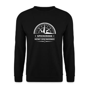 Spiekeroog - Meine Lieblingsinsel - Unisex Pullover - Schwarz - Vorne - Alina (178cm) & Michal (187cm)