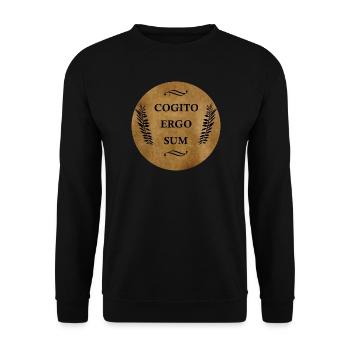 Cogito Ergo Sum - Sweat-shirt Unisexe - noir - Devant - Alina (178cm) & Michal (187cm)