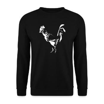 Hahn Ink - WHITE - Unisex Sweatshirt - black - Front - Alina (178cm) & Michal (187cm)