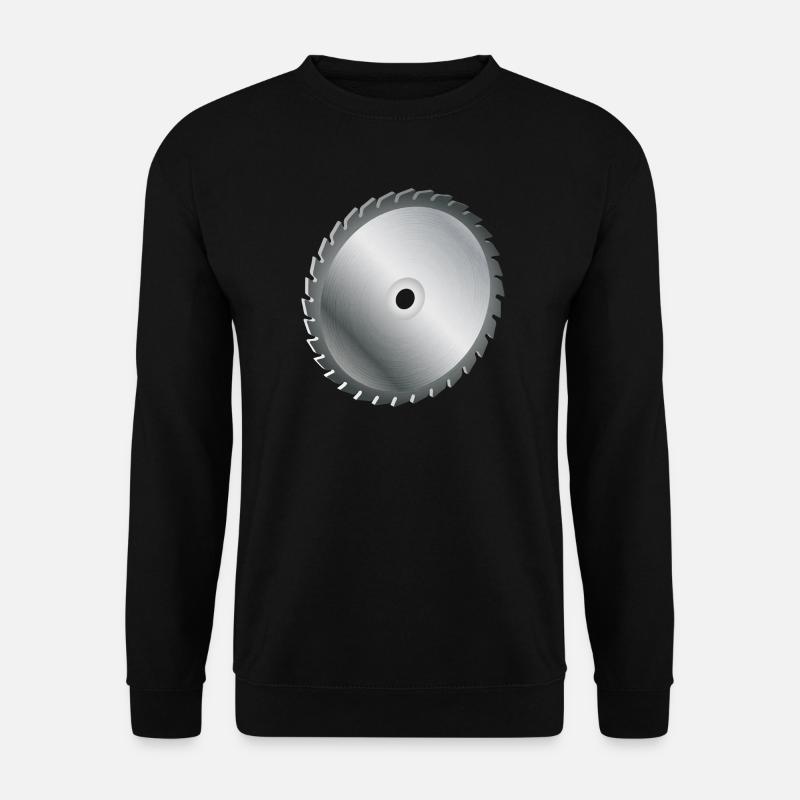 Lame de scie circulaire unique couleurs métalliques - Sweat-shirt Unisexe - noir