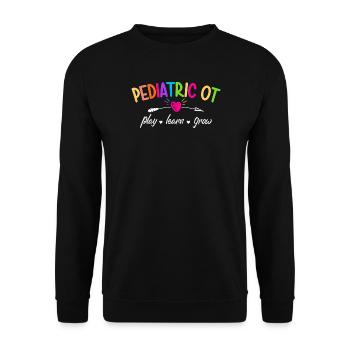 Ergothérapie pédiatrique OT - Sweat-shirt Unisexe - noir - Devant - Alina (178cm) & Michal (187cm)
