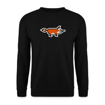 Fuchs - Unisex Pullover - Schwarz - Vorne - Alina (178cm) & Michal (187cm)