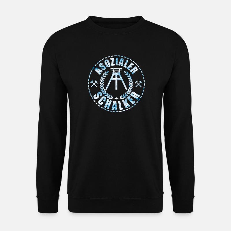 Asozialer Schalker | Gelsenkirchen Schalke - Unisex Pullover - Schwarz