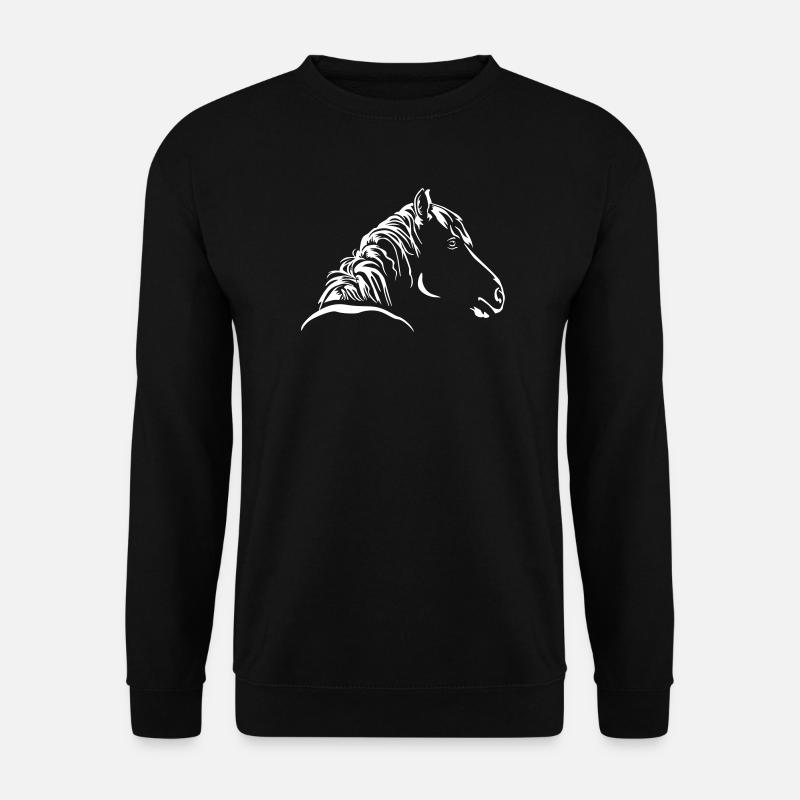 TĂȘte de cheval « Black Edition » - Sweat-shirt Unisexe - noir