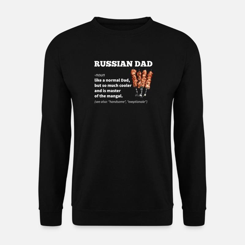 Russischer Vater Geschenk - Unisex Pullover - Schwarz