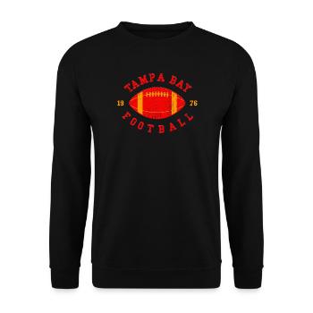 Tampa Bay Football Emblem 75 - Unisex Sweatshirt - black - Front - Alina (178cm) & Michal (187cm)