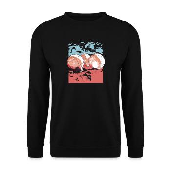 Boules de boules pour les joueurs de pétanque boulen - Sweat-shirt Unisexe - noir - Devant - Alina (178cm) & Michal (187cm)