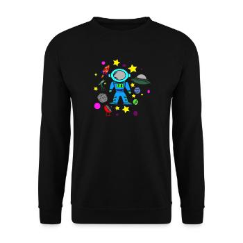 Enfants Star Toys Planètes volantes - Sweat-shirt Unisexe - noir - Devant - Alina (178cm) & Michal (187cm)