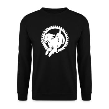 Golden Retriever "Black Edition" - Unisex Sweatshirt - black - Front - Alina (178cm) & Michal (187cm)