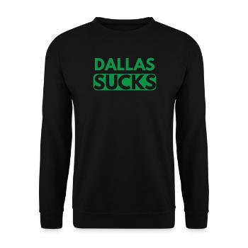 Dallas Sucks - Unisex Sweatshirt - black - Front - Alina (178cm) & Michal (187cm)
