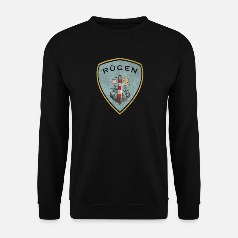 Rügen Wappen Leuchtturm Design - Unisex Pullover - Schwarz