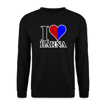 J’adore Barna - Sweat-shirt Unisexe - noir - Devant - Alina (178cm) & Michal (187cm)