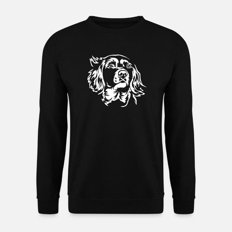 Münsterländer Kopf "Black Edition" - Unisex Pullover - Schwarz
