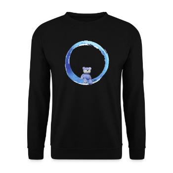 Kuscheltier - Unisex Pullover - Schwarz - Vorne - Alina (178cm) & Michal (187cm)
