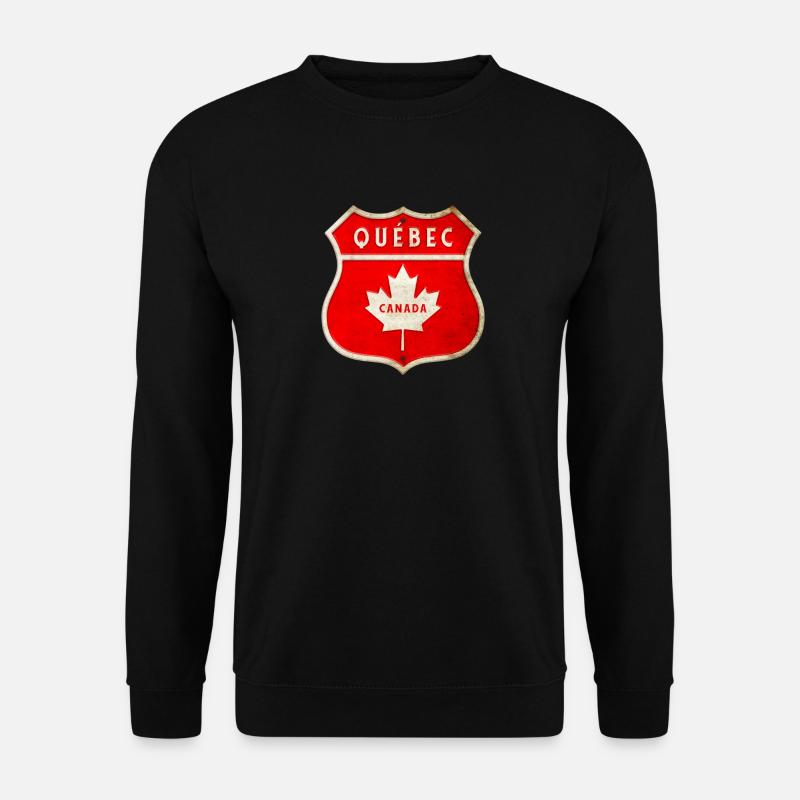 Conception des armoiries du Québec Canada - Sweat-shirt Unisexe - noir