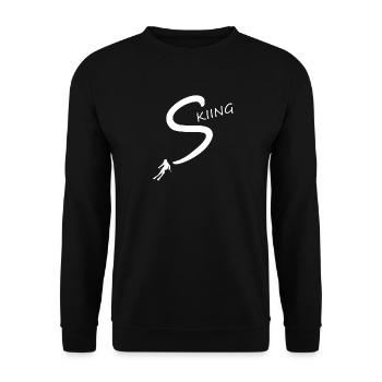 skiing Ski - Unisex Pullover - Schwarz - Vorne - Alina (178cm) & Michal (187cm)