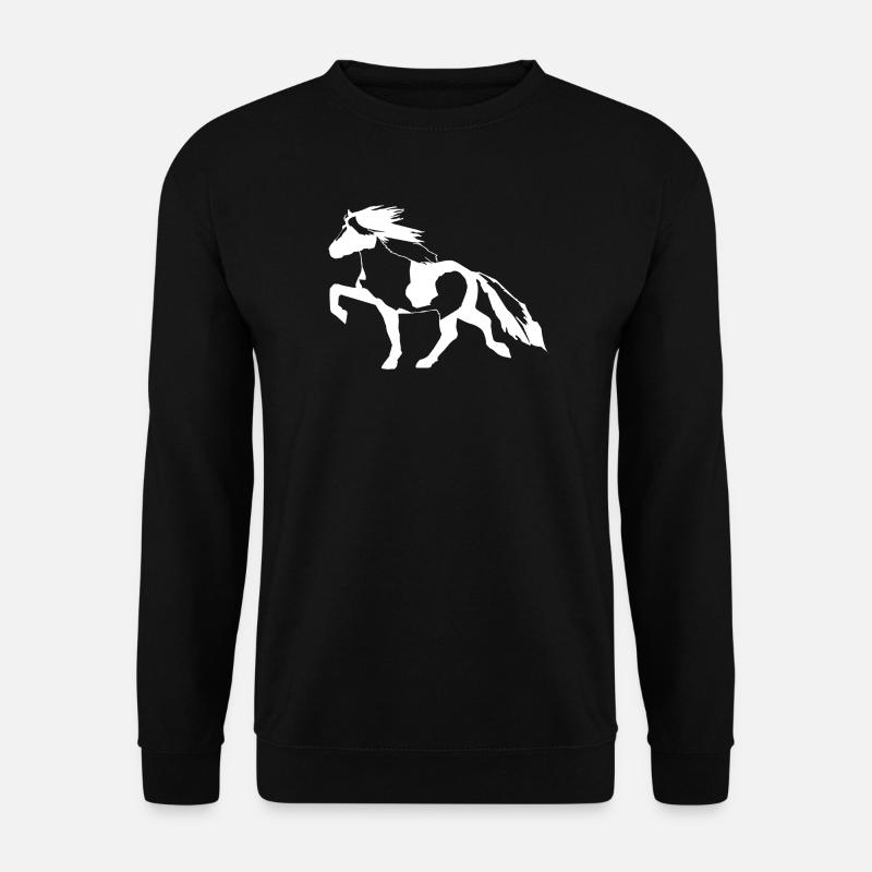 Schecke Islandpferd - Unisex Pullover - Schwarz