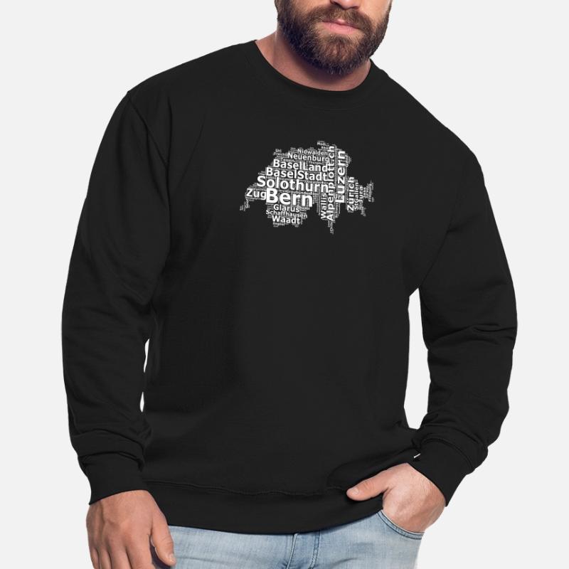 Suisse dialecte blanc Sweat-shirt Unisexe
