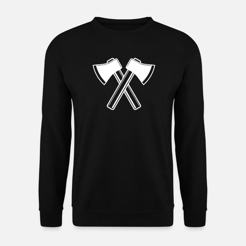 Axt Äxte Holzfäller Forstwirt - Unisex Pullover - Schwarz
