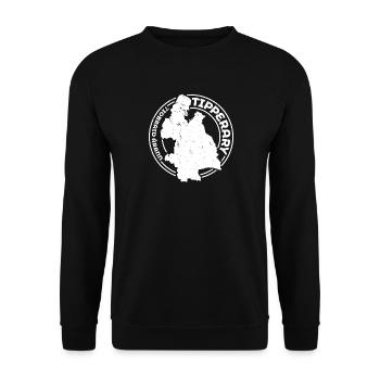 Comté de Tipperary Irlande | Timbre de contour de carte - Sweat-shirt Unisexe - noir - Devant - Alina (178cm) & Michal (187cm)