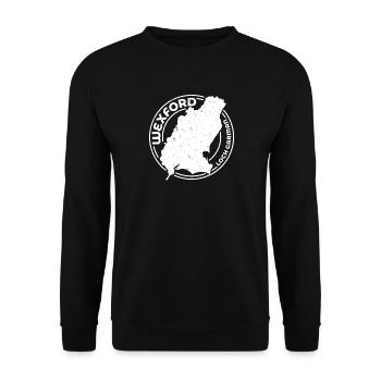 Wexford Ireland Map | County Outline Stamp - Unisex Sweatshirt - black - Front - Alina (178cm) & Michal (187cm)