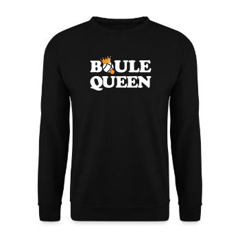 Tenue Boule Queen Queen pour les joueurs de boule à - Sweat-shirt Unisexe - noir - Devant - Alina (178cm) & Michal (187cm)