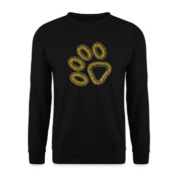 patte de tigre dorée - Sweat-shirt Unisexe - noir - Devant - Alina (178cm) & Michal (187cm)