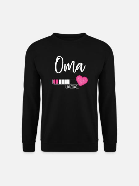 Oma Loading Herz Enkelin Mädchen Werdende Oma - Unisex Pullover - Schwarz