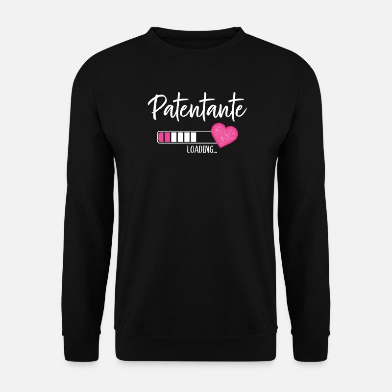 Patentante Loading Herz Patin Patenkind Mädchen - Unisex Pullover - Schwarz