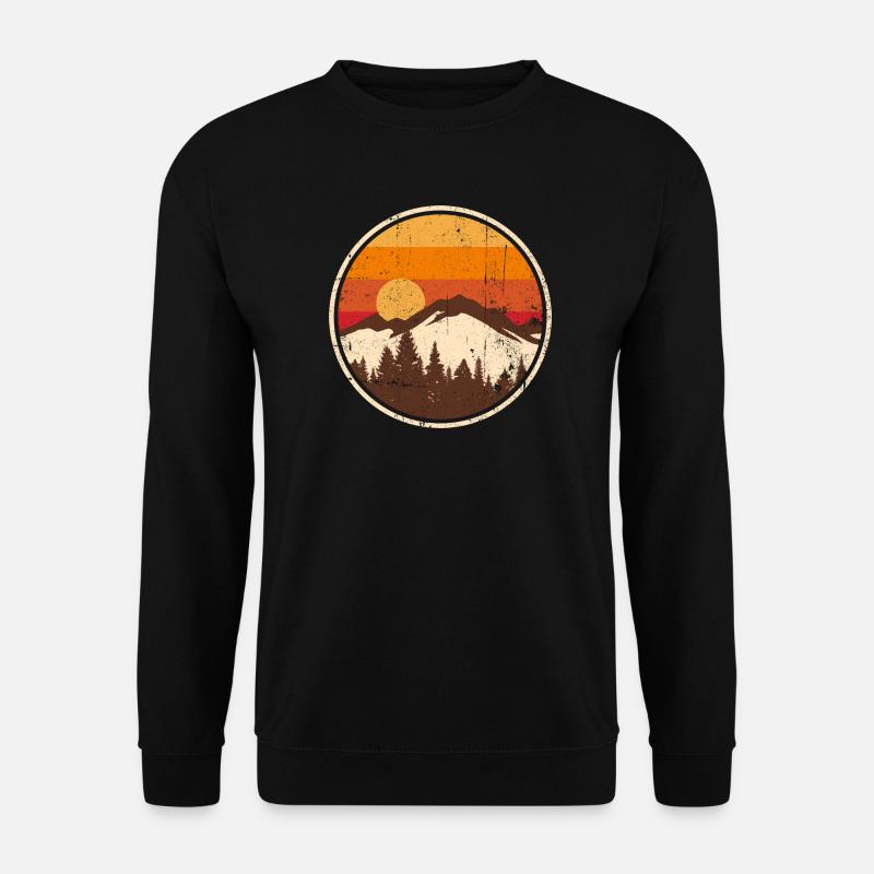 Sunset Ridge Mountain Circle - Unisex Sweatshirt - black