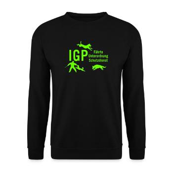 IGP Hundesport - Green - Unisex Pullover - Schwarz - Vorne - Alina (178cm) & Michal (187cm)