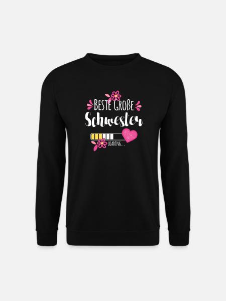 Beste Große Schwester Loading - Unisex Pullover - Schwarz