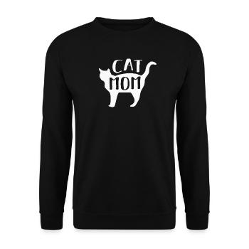 Katze Katzen - Unisex Pullover - Schwarz - Vorne - Alina (178cm) & Michal (187cm)