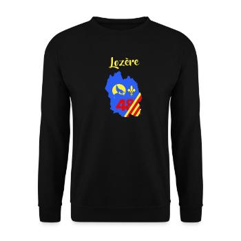 Lozère - Unisex Pullover - Schwarz - Vorne - Alina (178cm) & Michal (187cm)