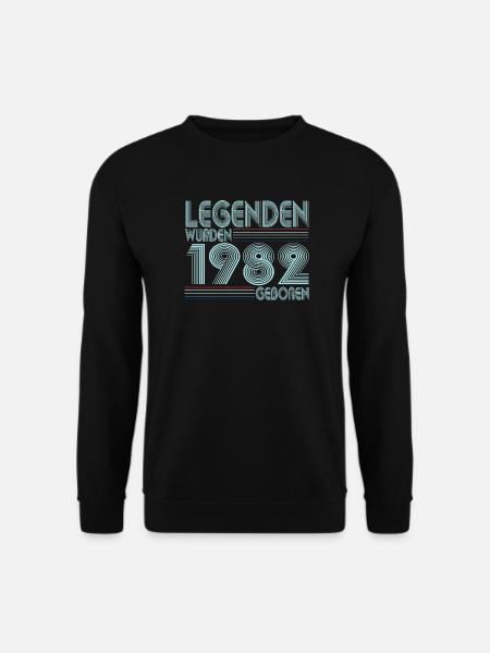 40. Geburtstag 1982 Geboren für echte Legenden - Unisex Pullover - Schwarz