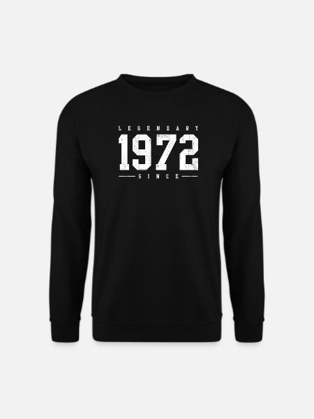 Legendary 1972 Vintage Typography - Unisex Sweatshirt - black