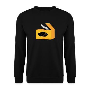 Katt and packaging design - Unisex Sweatshirt - black - Front - Alina (178cm) & Michal (187cm)