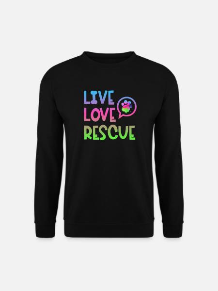 Suchhund Rettungshund Diensthund Pfote - Unisex Pullover - Schwarz