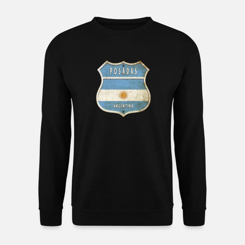 Posadas Argentinien Wappen Flaggen Design - Unisex Pullover - Schwarz